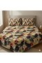 Luxury King Size Bedding Set 3-Piece | Digital Floral Bedsheet | Wrinkle-Free & Easy Care and 1 Flat Bedsheet & 2 Pillow Covers. King (U.K. Standard)) (Multicolor!, King (U.K. Standard)) - 3