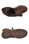 Brown Suede Lace-Up Zippered Fur-Lined Cold-Resistant Women's Boots - 5