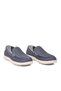Blue Nubuck Genuine Leather Memory Sole Men's Casual Shoes - 3