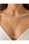 Complete Steel Eagle Figured Necklace Gold Color Unisex Necklace - 3