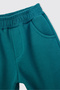 Baby Boy Elastic Waist Pocketed Petrol Blue Sweatpants - 3