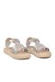 Silver Velcro Strap Soft Comfortable Sole Girls' Sandals - 4