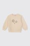 Baby Girl Appliqued Beige Sweatshirt