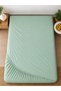 Elastic Fitted Sheet Solid Color Cotton Single Double King Size - 2