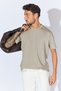 Logo Printed Crew Neck Basic T-Shirt - Beige |   Ee100215722 - 6
