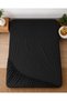Elastic Fitted Sheet Solid Color Cotton Single Double King Size - 2