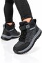 Children's Warm Non-Slip Sole Trekking & Outdoor Boots Black-Smoked - 3