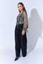 Ruffled Leopard Print Chiffon Blouse with Tie Detail - Zebra |   Ek1001710133 - 7