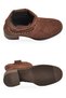 Brown Suede Stylish Comfortable Sole Women's Heeled Boots - 5