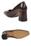 Coffee-Colored Thick Heeled Stylish Comfortable Special Day and Night Women's Heeled Shoes - 5
