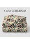 Luxury King Size Bedding Set 3-Piece | Digital Floral Bedsheet | Wrinkle-Free & Easy Care and 1 Flat Bedsheet & 2 Pillow Covers. King (U.K. Standard)) (Multicolor_, King (U.K. Standard)) - 4