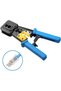 Divine RJ12/RJ45 All-in-1 Crimper for Pass-Through/EZ Connectors CAT3/CAT5e/CAT6/CAT7 - 7