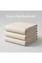 3 Pieces Flat Bedsheet Set with Floral Pattern King Size Bed Pillow Cover Set with 1 Bedsheet, 2 Pillow. Bedding Set (Light Floral Cream, King (U.K. Standard)) - 2