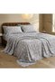 3 Pieces Flat Bedsheet Set with Floral Pattern King Size Bed Pillow Cover Set with 1 Bedsheet, 2 Pillow. Bedding Set (Light Floral Gray., King (U.K. Standard))