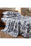 3 Pieces Flat Bedsheet Set with Floral Pattern King Size Bed Pillow Cover Set with 1 Bedsheet, 2 Pillow. Bedding Set (Blue White flower, King (U.K. Standard))