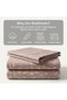 3 Pieces Flat Bedsheet Set with Floral Pattern King Size Bed Pillow Cover Set with 1 Bedsheet, 2 Pillow. Bedding Set (Floral Brown, King (U.K. Standard)) - 4