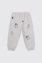 Baby Boy 2-Piece Printed Grey-Melange Tracksuit Set - 6
