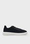 Black and White Lace-Up Memory Sole Men's Casual Shoes