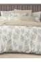 3 Pieces Flat Bedsheet Set with Floral Pattern King Size Bed Pillow Cover Set with 1 Bedsheet, 2 Pillow Cover Bedding Set (Cream Blue, King (U.K. Standard)) (Cream Blue, King (U.K. Standard)) - 2