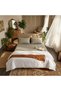 3 Pieces Flat Bedsheet Set with Floral Pattern King Size Bed Pillow Cover Set with 1 Bedsheet, 2 Pillow. Bedding Set (Dark Gray Abstract Design, King (U.K. Standard)) - 6