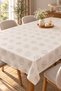 Liquid-Proof Oilcloth Tablecloth |   Stain-Resistant, Easy-To-Clean Pvc Cream Tablecloth