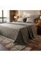 3 Pieces Flat Bedsheet Set with Floral Pattern King Size Bed Pillow Cover Set with 1 Bedsheet, 2 Pillow. Bedding Set (Gray Gold Abstract, King (U.K. Standard))
