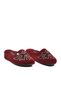 Burgundy Closed-Front Women's House Slippers - 3