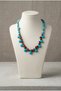 Handmade Drop Turquoise and Brown Jasper Natural Stone Necklace