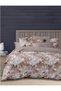 3 Pieces Flat Bedsheet Set with Floral Pattern King Size Bed Pillow Cover Set with 1 Bedsheet, 2 Pillow Cover Bedding Set (Cream Blue, King (U.K. Standard)) (Brown, King (U.K. Standard)) - 3