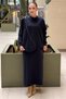 Luna Skirt Set with Cross Zipper Detail on Blouse and Skirt - 2