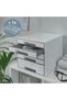 صندوق أدراج CUBE مع 4 أدراج، أبيض/رمادي، مقاس A4، مع إدراج أدراج شفاف، WOW، 52142001 - 4