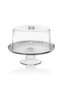 Montana - Mini Cake and Cookie Display Dome with Plastic Lid and Glass Base, 19 CM Serving Plate - 2
