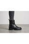 Genuine Leather and Fur Zippered Boots Women's Shoes