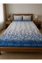 3 Pieces Flat Bedsheet Set with Floral Pattern King Size Bed Pillow Cover Set with 1 Bedsheet, 2 Pillow. Bedding Set (Solid royal color, King (U.K. Standard)) - 3
