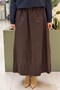 Kahma Skirt with Pleated Detail at the Hem - 2