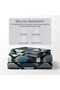 3 Pieces Flat Bedsheet Set with Floral Pattern King Size Bed Pillow Cover Set with 1 Bedsheet, 2 Pillow. Bedding Set (Blue White Abstract, King (U.K. Standard)) - 2