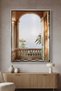 Mediterranean Archway Architecture Wall Art | Portrait Framed Canvas Print | Luxury Home Decor