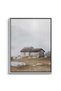 Misty Stone Cottage Architecture Wall Art | Portrait Framed Canvas Print | Luxury Home Decor - 2