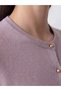 Peak New Season Lilac Crew Neck Women's Knitwear Cardigan - 3