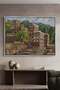 Rijal Almaa Heritage Village Architecture Wall Art | Landscape Framed Canvas Print | Home Decor