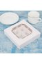 Cupcake Boxes, Windowed Empty Sweet Boxes with Insert Pick and Mix Cupcake Boxes for Sweets, Chocola - 4