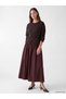 Esvab • Modern & Distinctive A-Line Poplin Skirt with Waist Drawstring