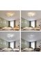 مصابيح سقف LED، تصميم حلزوني حديث بقوة 22 واط، مصباح سقف عصري مع تحكم بالمفتاح وثلاثة ألوان قابلة للتعديل - 6