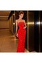 Baguette Stone Detailed Chest Non-Slip Back Slit Maxi Dress Lycra Stretch Fabric - 3