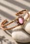 Pure Copper Cat's Eye Pink Premium Women's Bracelet (Gift, Special Occasions) - 3