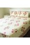 Bedsheet and 2 Pillow Covers - Red and Light Green Printed - 7