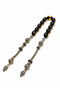 Vermeil Amber Prayer Beads Zaza Model Premium Barley Cut Special Design Metal Tassel Gift Men's Prayer Beads - 4