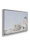 Oia Santorini White Houses Architecture Wall Art | Landscape Framed Canvas Print | Luxury Home Decor - 3
