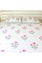 Bedsheet and 2 Pillow Covers - Pink Rose print - 5
