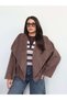 Wide Collar Short Cashmere Jacket - 2